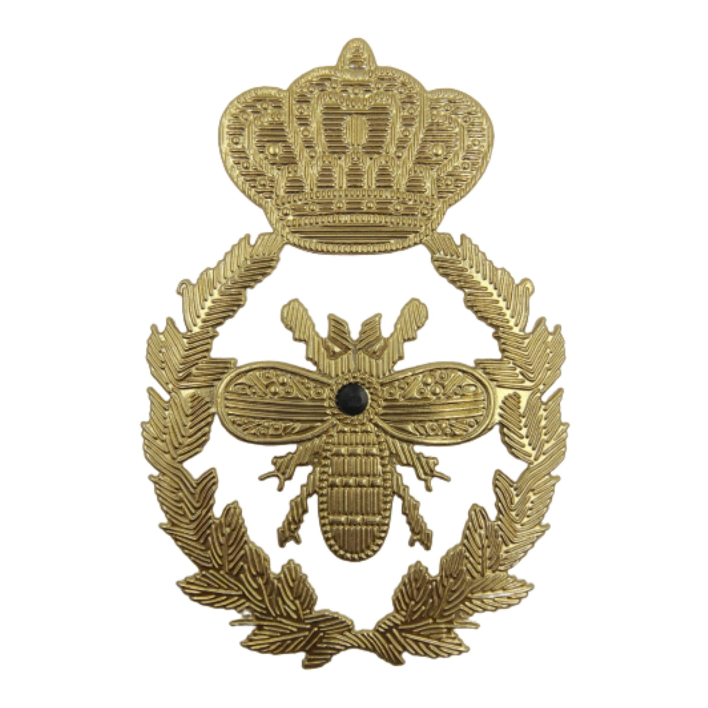 Metallic badge patch- iron on patch, military pvc patches, lion patch, bee patch