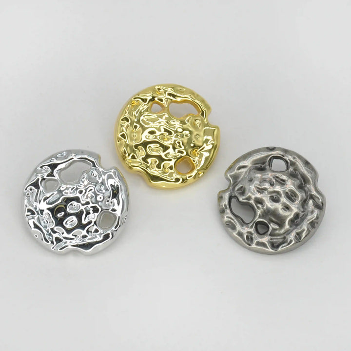 Nugget Style Metal Buttons | 15mm (24L), 18mm(28L) & 23mm(36L)