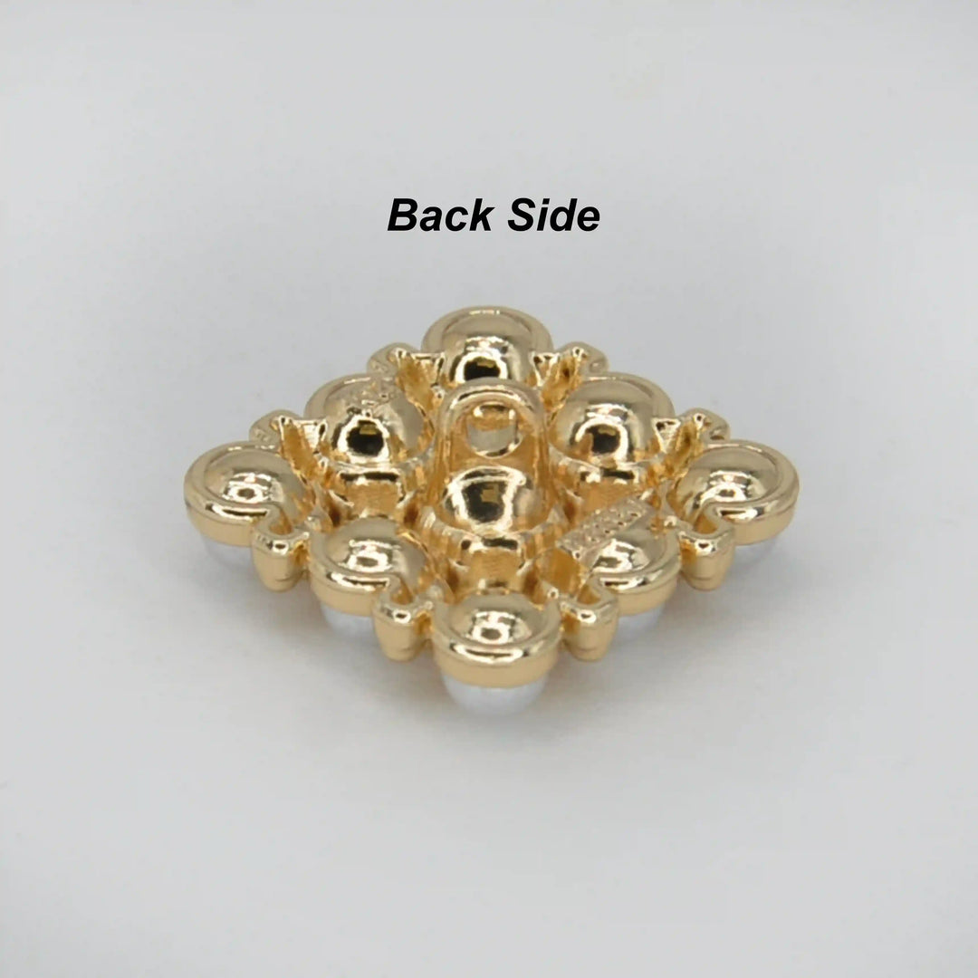 Pearl Square Medallion Button | 20mm, 18mm & 15mm