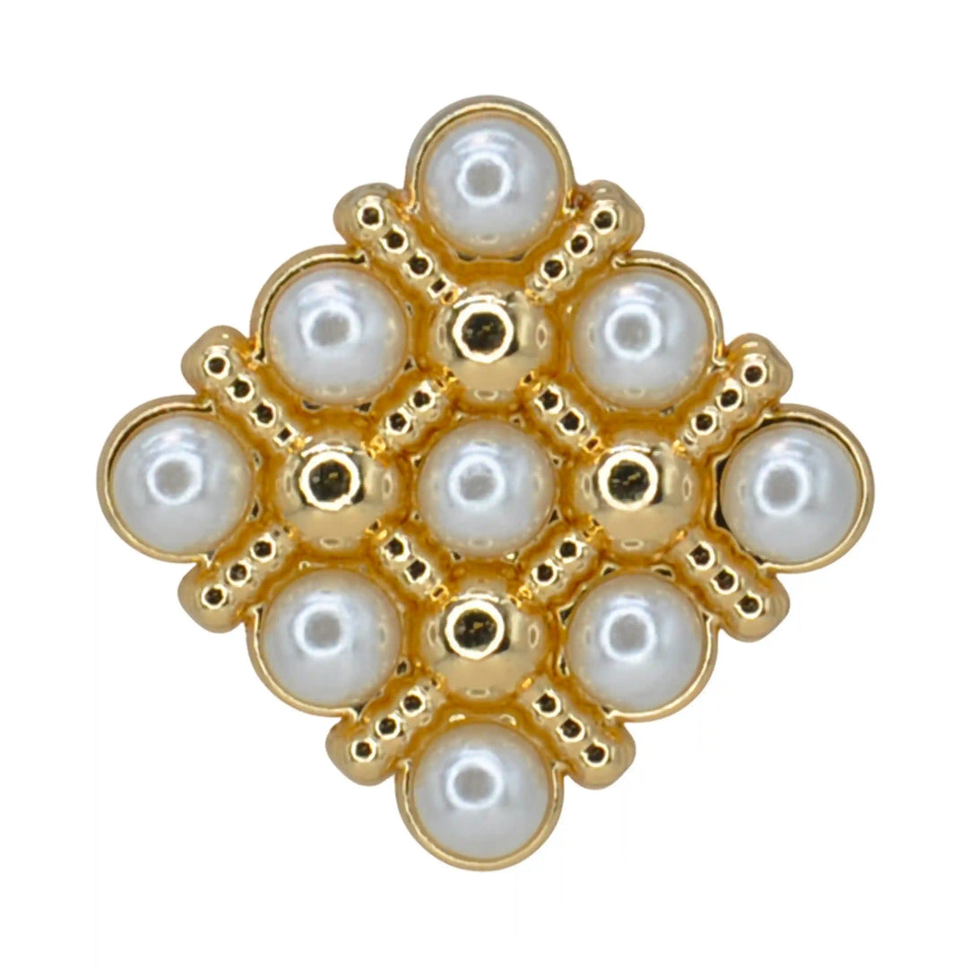 Pearl Square Medallion Button | 20mm, 18mm & 15mm