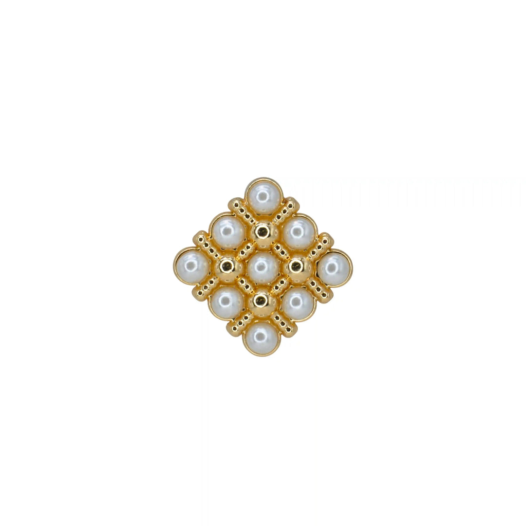 Pearl Square Medallion Button | 20mm, 18mm & 15mm
