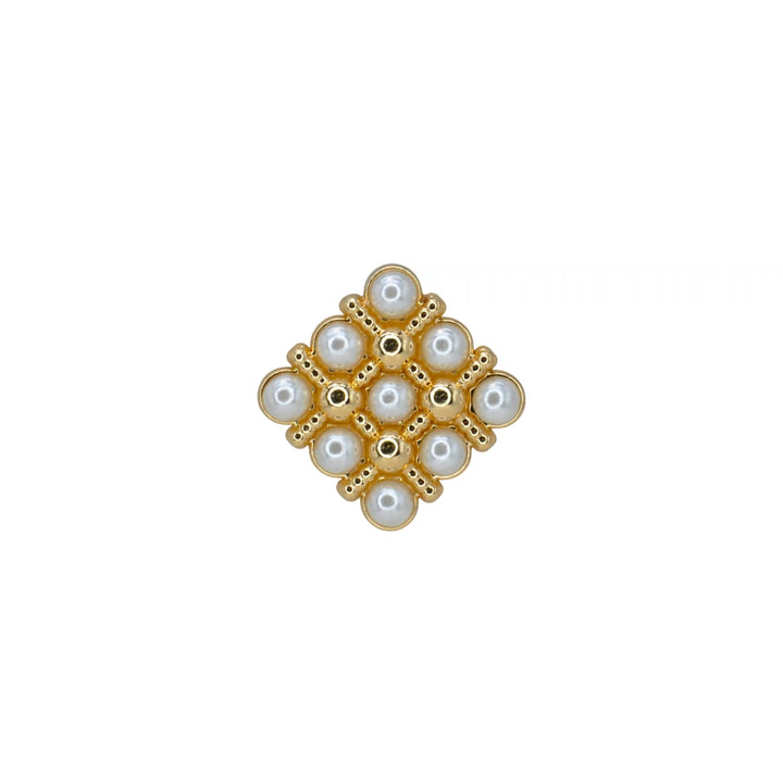 Pearl Square Medallion Button | 20mm, 18mm & 15mm