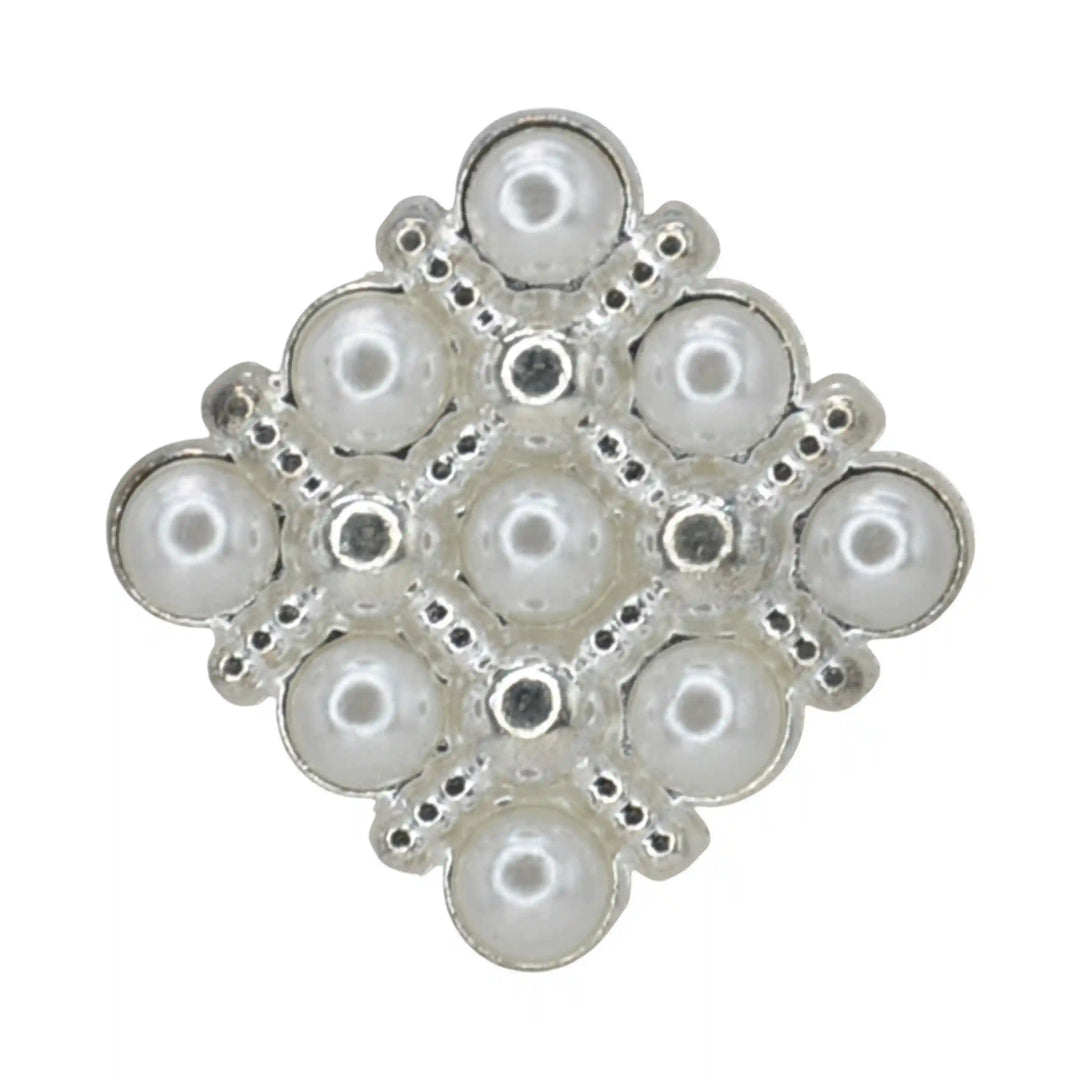 Pearl Square Medallion Button | 20mm, 18mm & 15mm