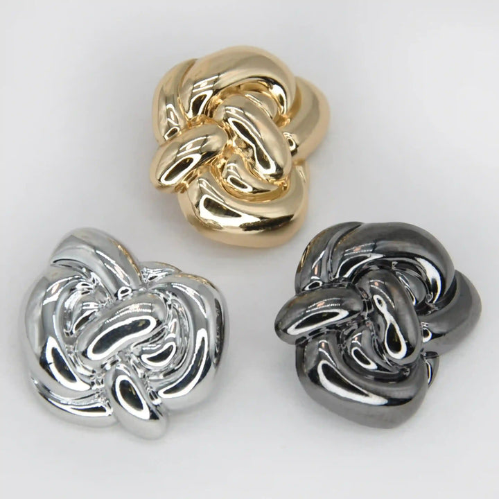 Knot Design Metal Buttons | 15mm(24L) & 23mm(36L)