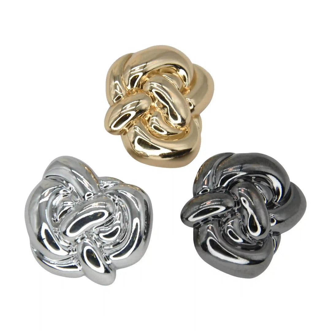 Knot Design Metal Buttons | 15mm(24L) & 23mm(36L)