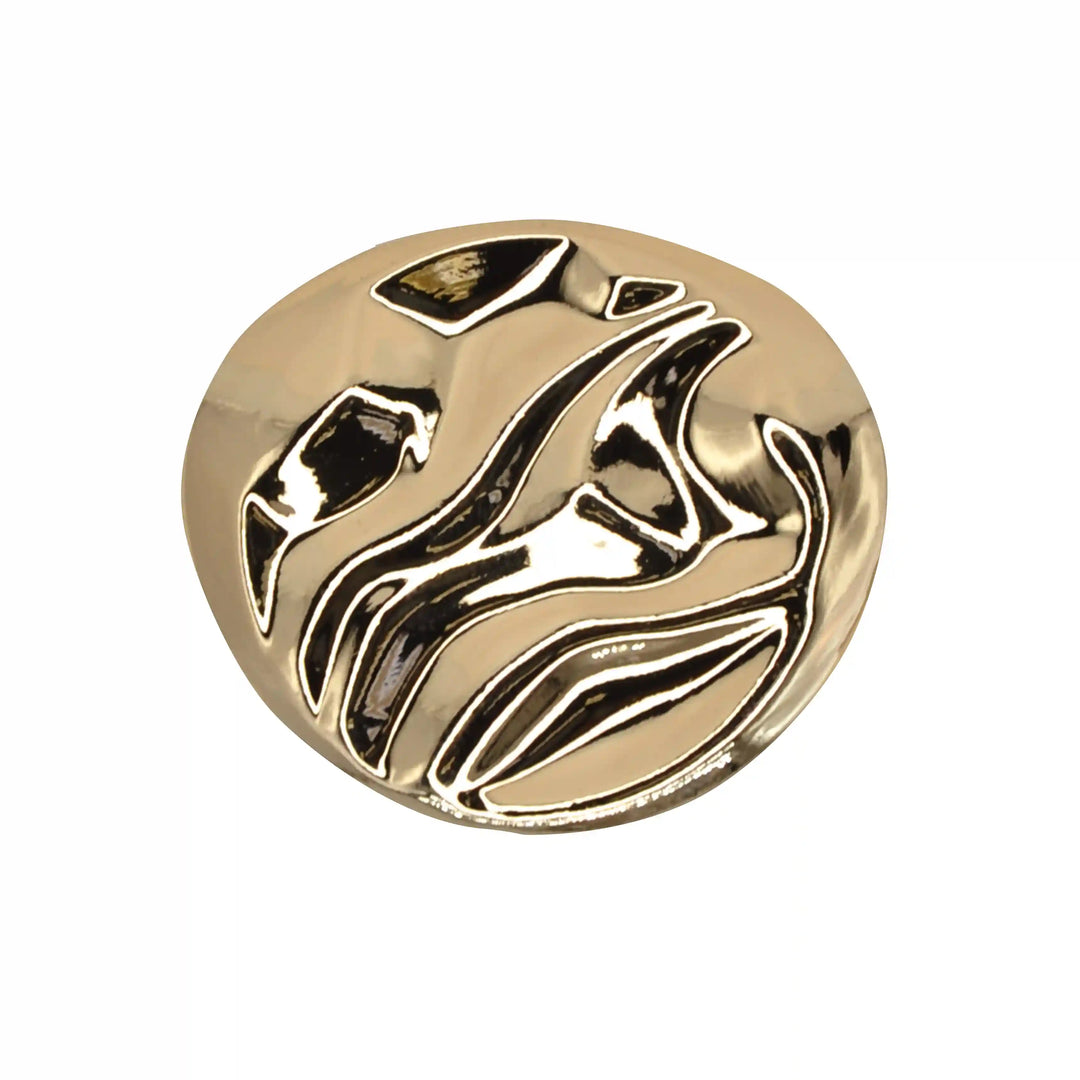 Fluid Ripples Metal Buttons | 18mm (28L), 23mm (36L) & 30mm (47L)