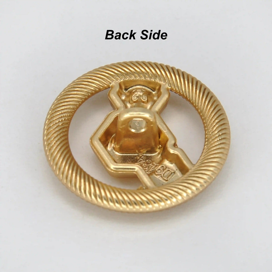 Hexagon Rope-Edge Jewel Button | 23mm, 20mm & 18mm