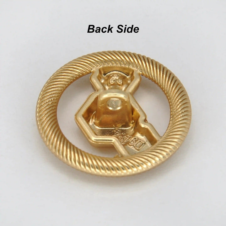 Hexagon Rope-Edge Jewel Button | 23mm, 20mm & 18mm