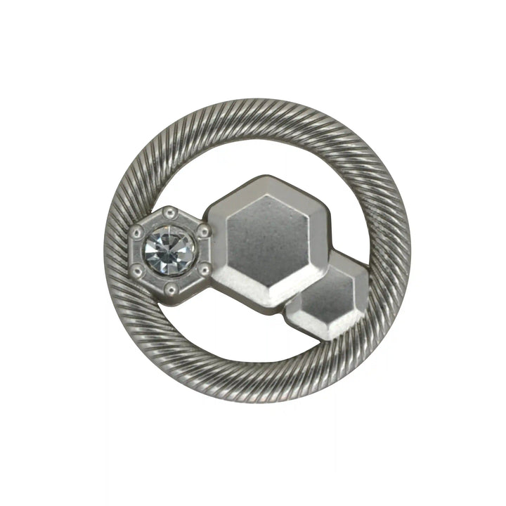 Hexagon Rope-Edge Jewel Button | 23mm, 20mm & 18mm