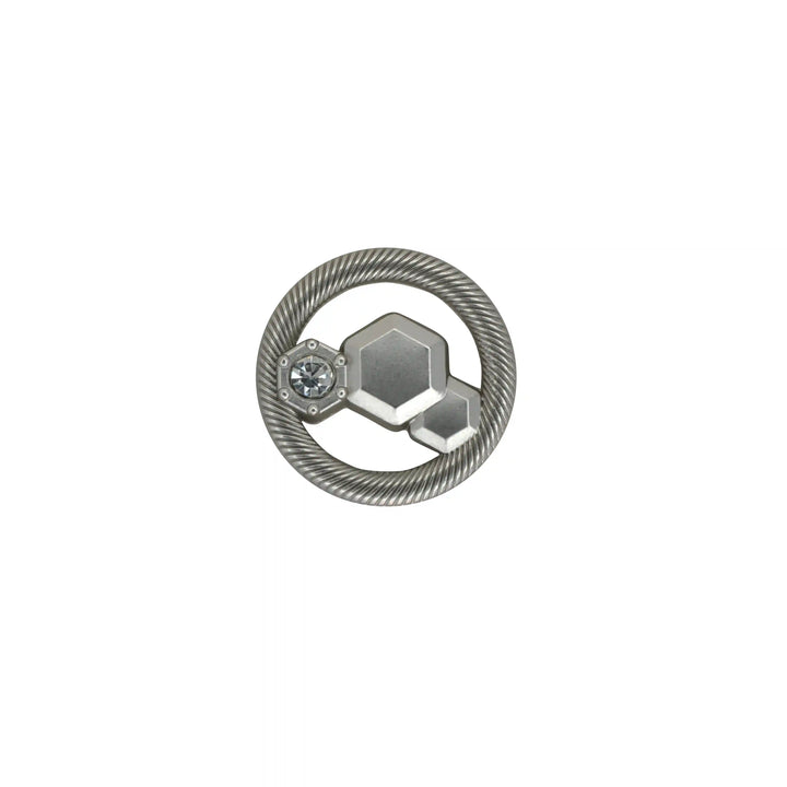 Hexagon Rope-Edge Jewel Button | 23mm, 20mm & 18mm