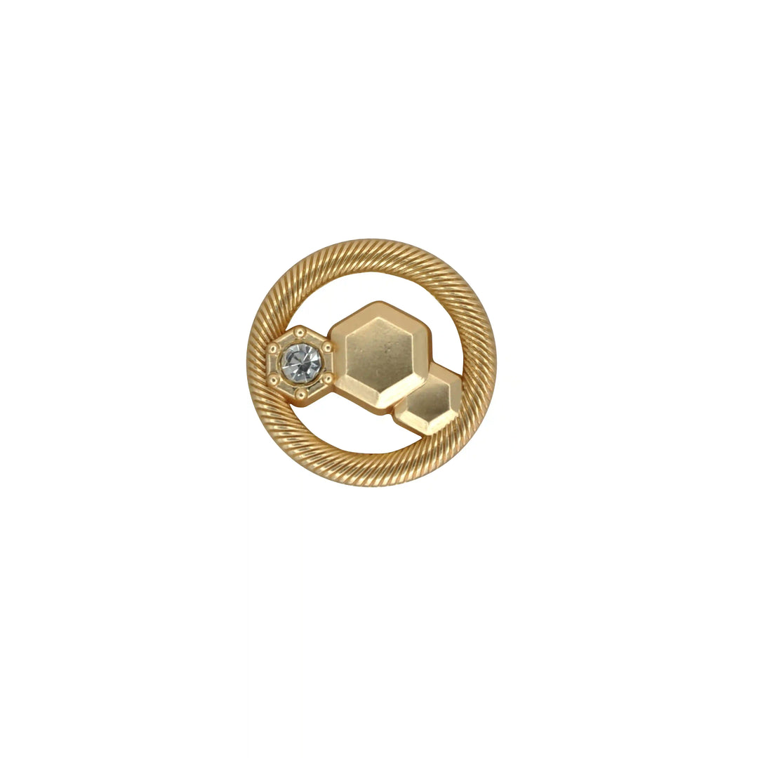 Hexagon Rope-Edge Jewel Button | 23mm, 20mm & 18mm
