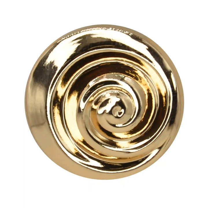 Spiral Style Metal Buttons | 23mm, 18mm & 15mm