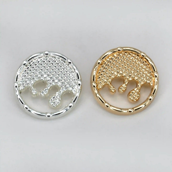 Liquid Style Metal Buttons | 23mm, 20mm & 15mm