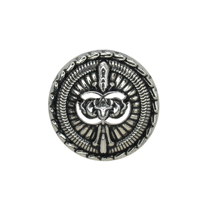 Fleur-de-Lis Medallion Button | 23mm & 18mm