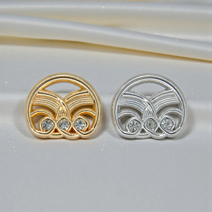 Molten Rhinestone Button | 23mm & 18mm