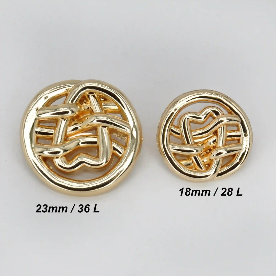 Nautical Rope Monogram Button | 28mm & 18mm