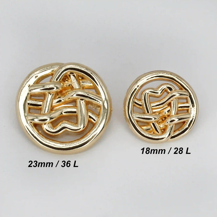 Nautical Rope Monogram Button | 28mm & 18mm