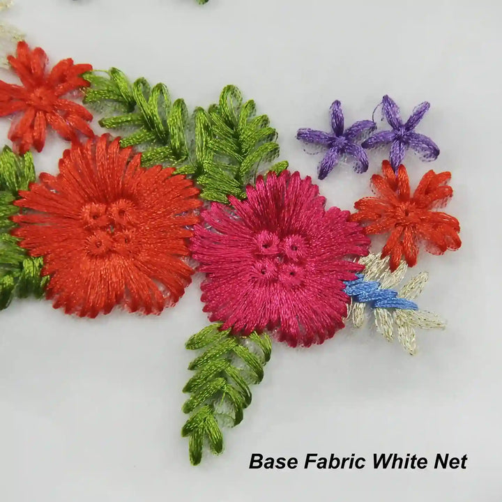 Amethyst and Poppy Appliqué Patch