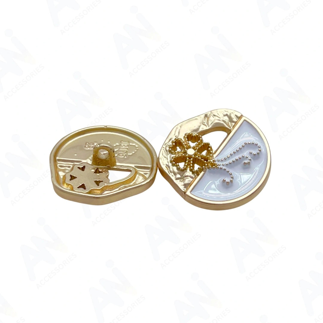 Ornate Metal Button | 18mm(28L) & 23mm(36L)