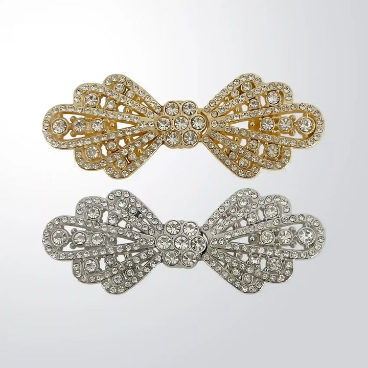 Victorian Filigree Crystal Metal Frog Closure Buttons