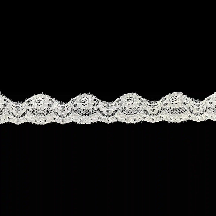 White Floral Trim Lace | SKU-39