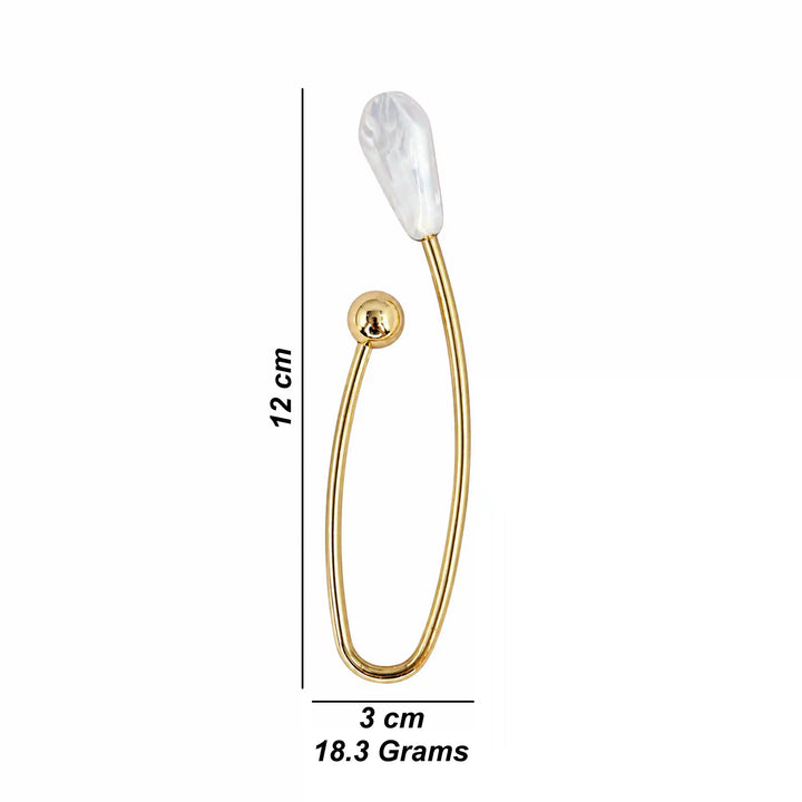 Baroque Pearl Open Wire Brooch