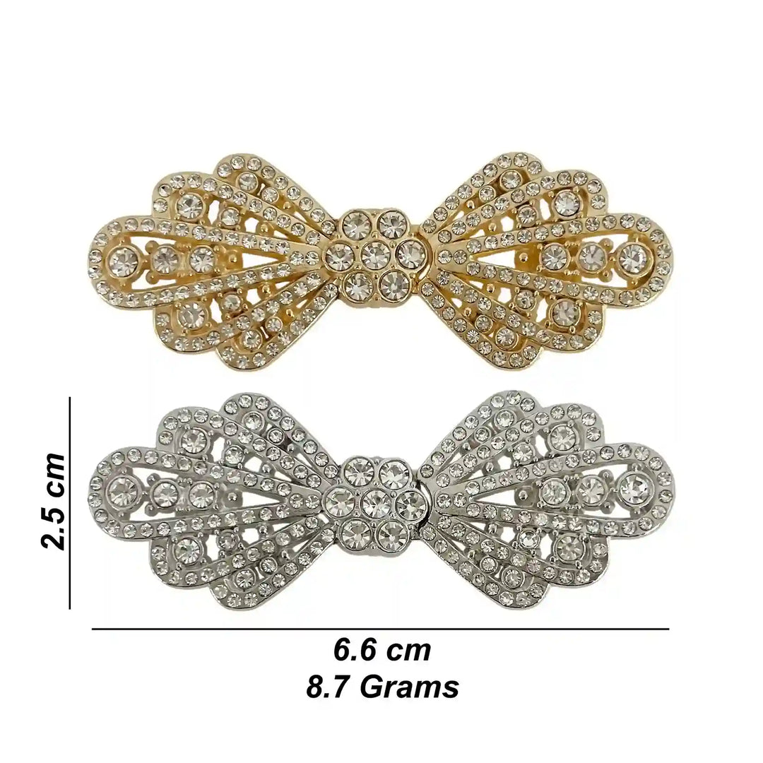 Victorian Filigree Crystal Metal Frog Closure Buttons