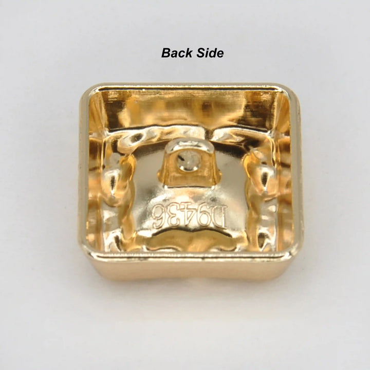 Square Metal Buttons | 15mm(24L),18mm(28L) & 20mm(31L)