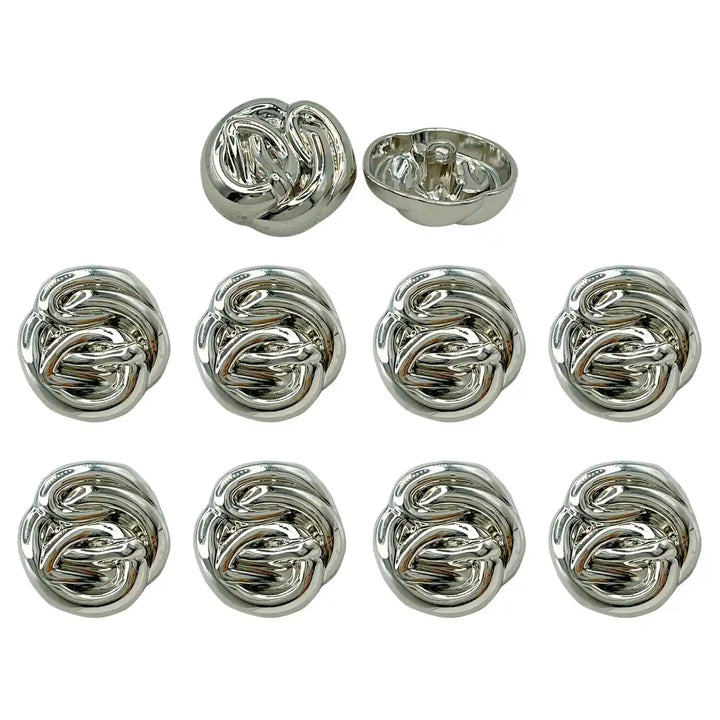 Modern Design Shank Metal Buttons | 15mm, 18mm & 23mm