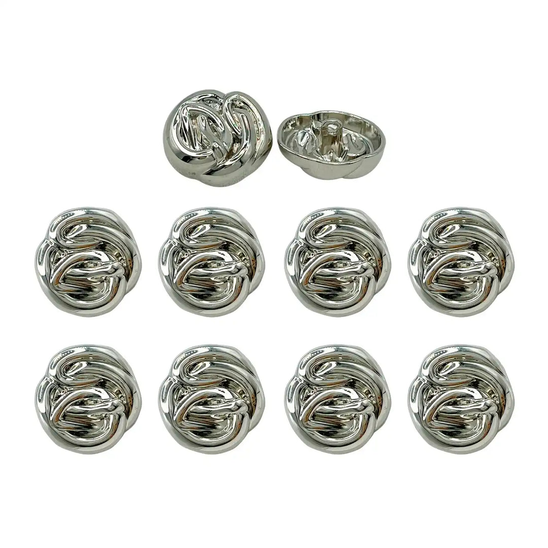 Modern Design Shank Metal Buttons | 15mm, 18mm & 23mm