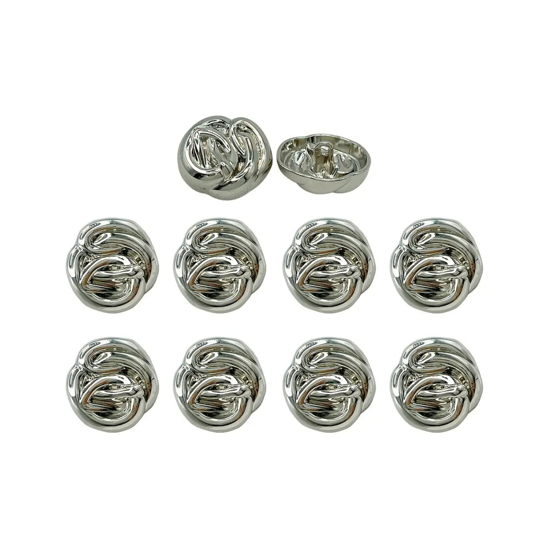Modern Design Shank Metal Buttons | 15mm, 18mm & 23mm