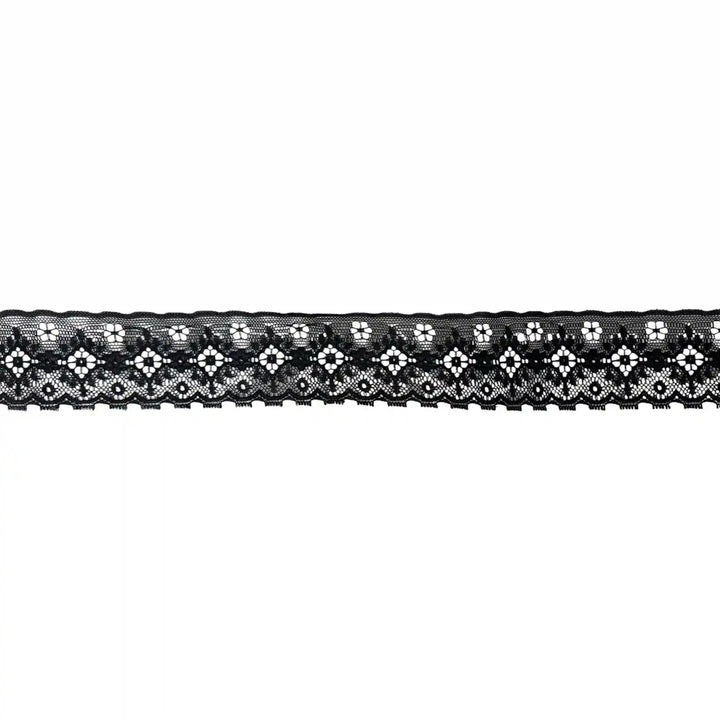 Black Floral Ribbon Lace | 5 Meters | SKU-B-28