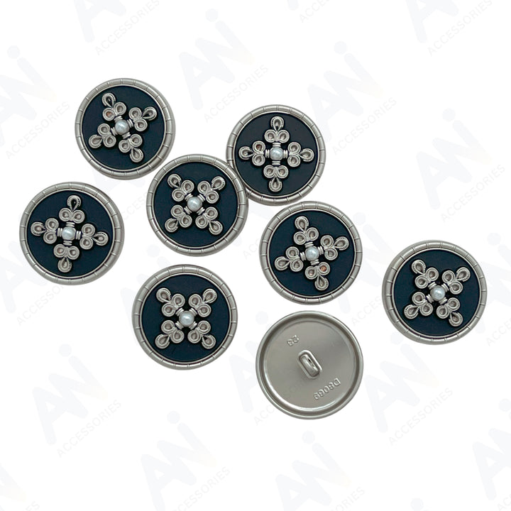 Elegant Pearl Metal Buttons for Clothing