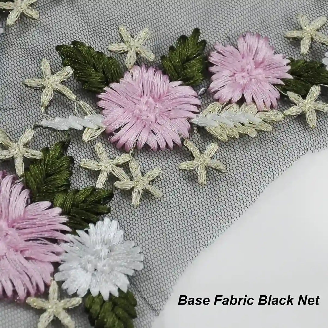 Embroidered Floral Applique
