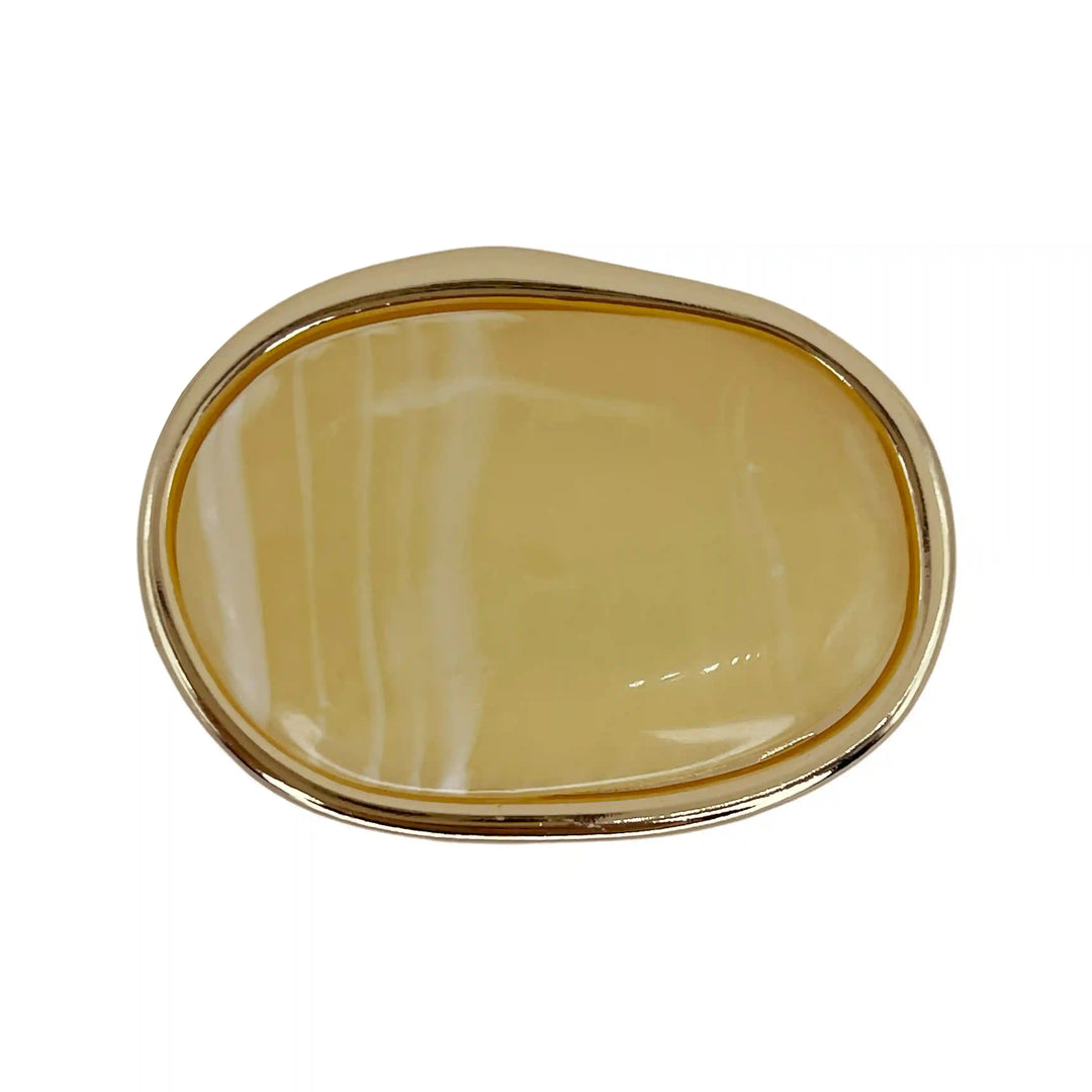 Vintage Marble Oval Buckle