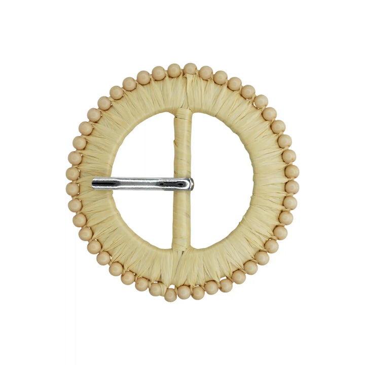 Artisan Boho Aesthetic Raffia Buckle