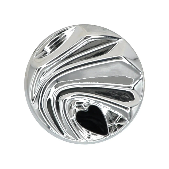 Abstract Wave Designed Metal Button | 18mm (28L), 20mm (32L) & 25mm (40L)