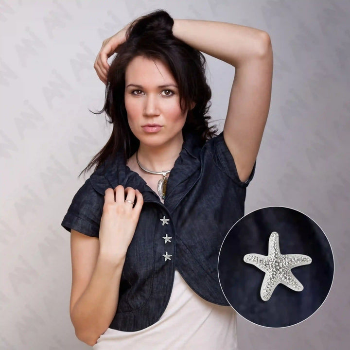 Starfish Button 20mm Big Size Buttons