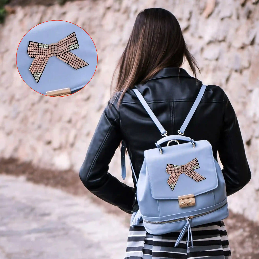 Beaded Bow Sew Patch