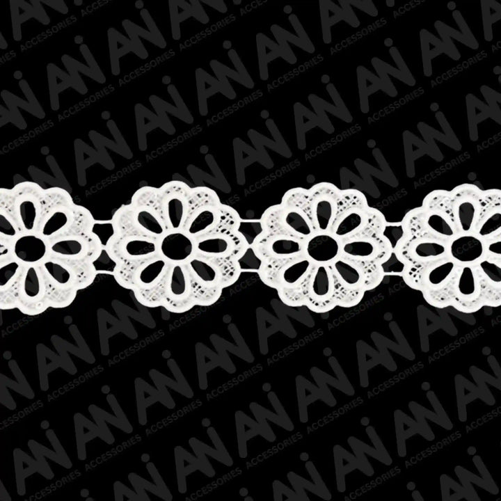 Round sunflower Venetian Sequins Lace Trim | 2 Meter