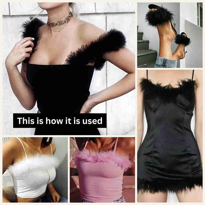 Black Marabou Feather Boa