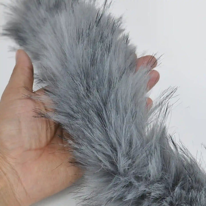 Light Grey Fur Lace | 2 Meters