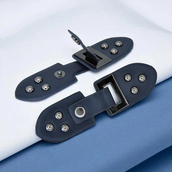 Nickel With  PU Snap Belt Buckle