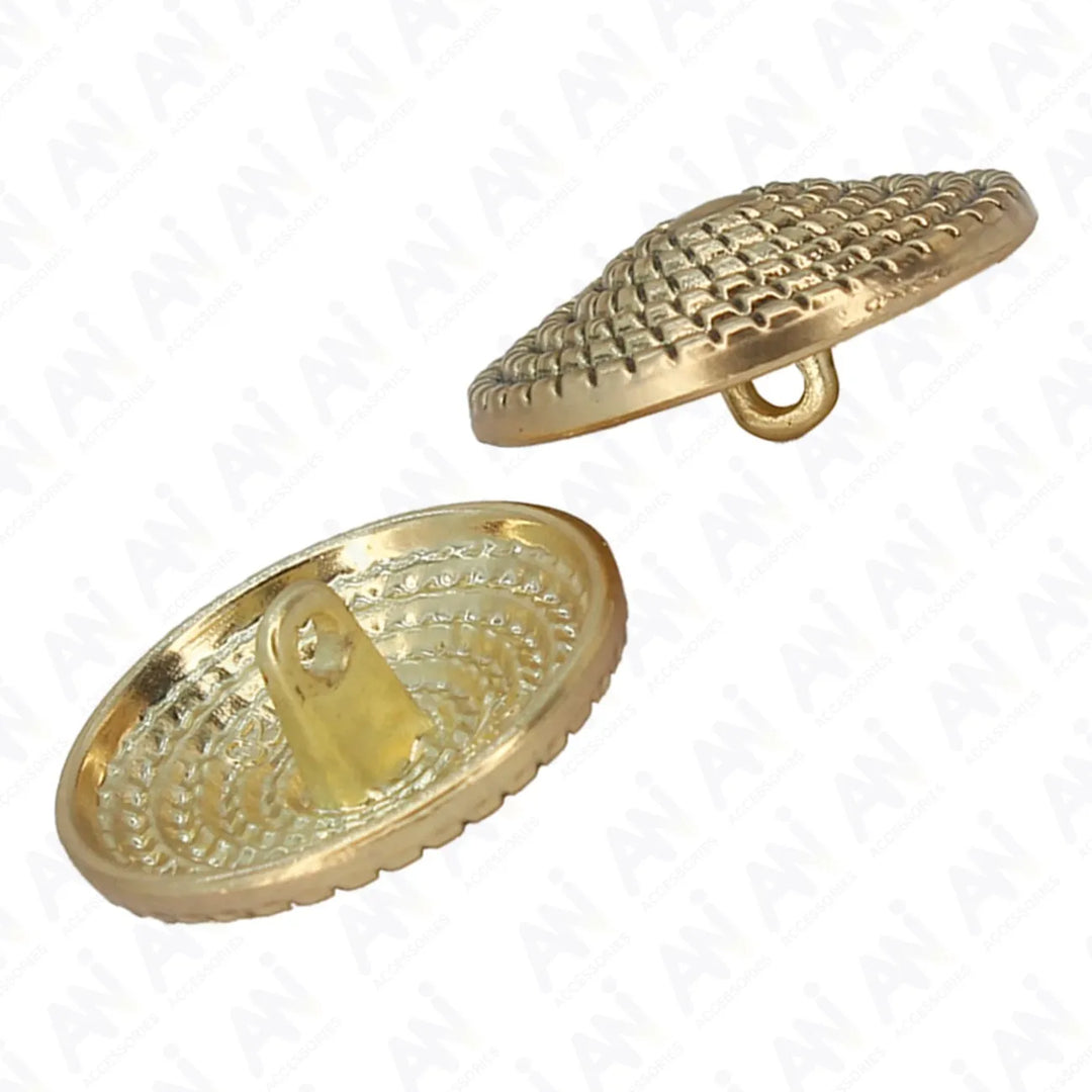 Textured Dome Metal Buttons | 	15mm, 21mm & 23mm