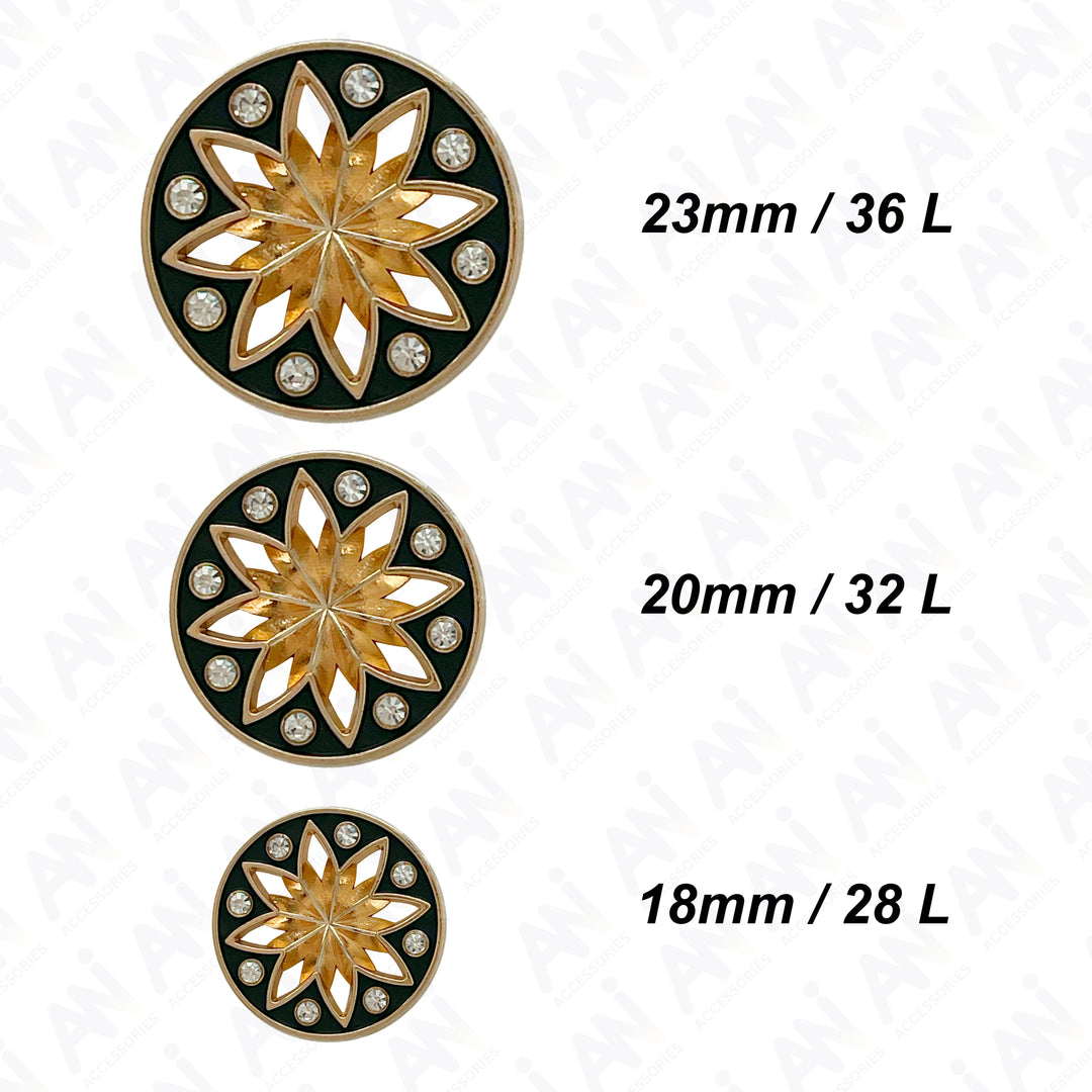 Elegant Star Metal Buttons