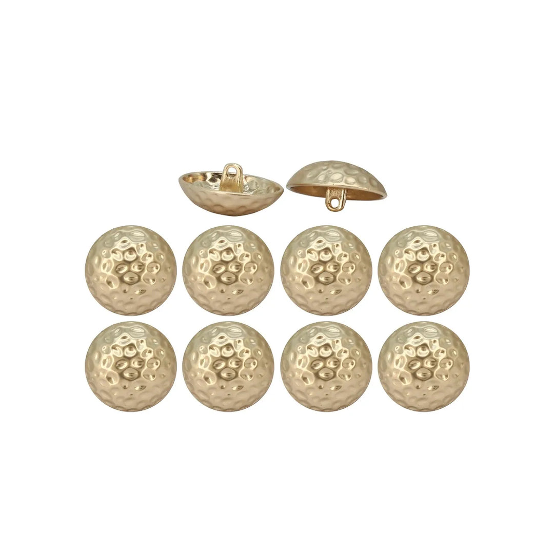 Hammered Design Metal Button |  18mm(28L) & 23mm(36L)
