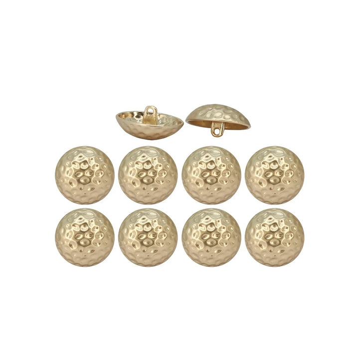 Hammered Design Metal Button |  18mm(28L) & 23mm(36L)