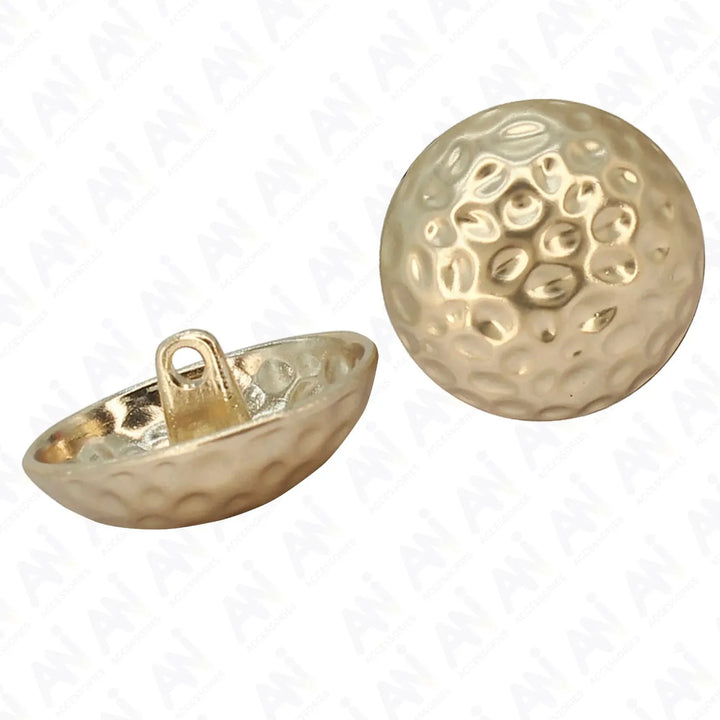 Hammered Design Metal Button |  18mm(28L) & 23mm(36L)