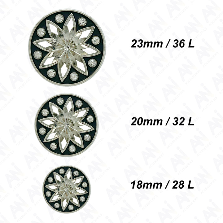 Elegant Star Metal Buttons