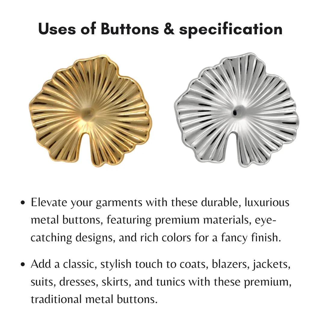 Fluted Shell Buttons